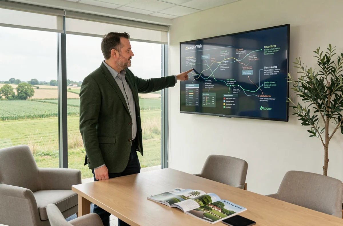 Conseiller numérique d'Axione Web accompagnant une entreprise dans sa transformation digitale dans les Deux-Sèvres