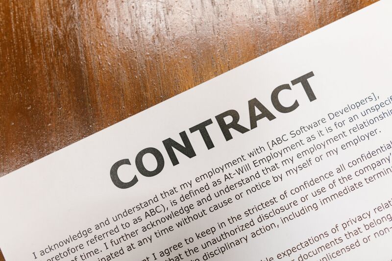 contrat de prestation