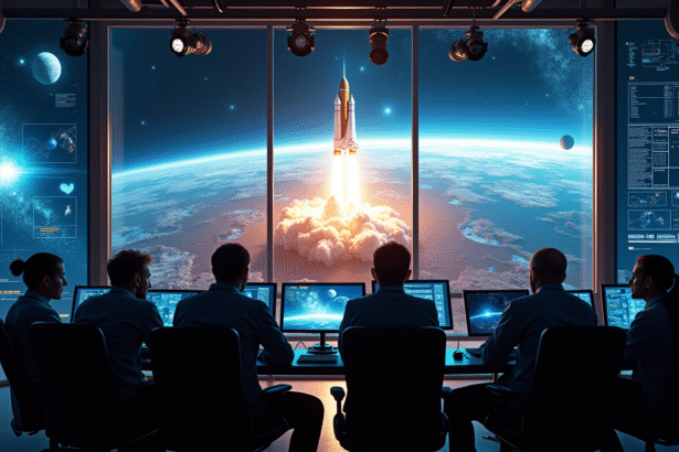 Equipe internationale de scientifiques et d'ingénieurs en contrôle spatial